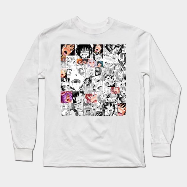 Ahegao-Hentai-Collage Long Sleeve T-Shirt by ARTADRIAN